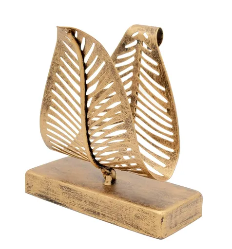 Napkin Holder, Napkin Holder for Table,Industrial Vertical Tissue Holder,Vintage Napkin Dispenser,Leaf Shape Decorative