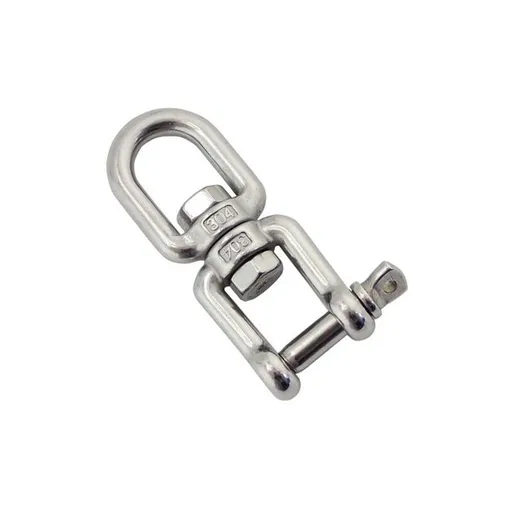 Swivel Shackles Mooring Anchor Chains 304 Stainless Steel Swivel Connector for Marine Boat, 6mm