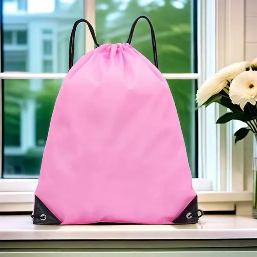 Polyester Drawstring Sports Backpack Gym Basketball Sack Bag