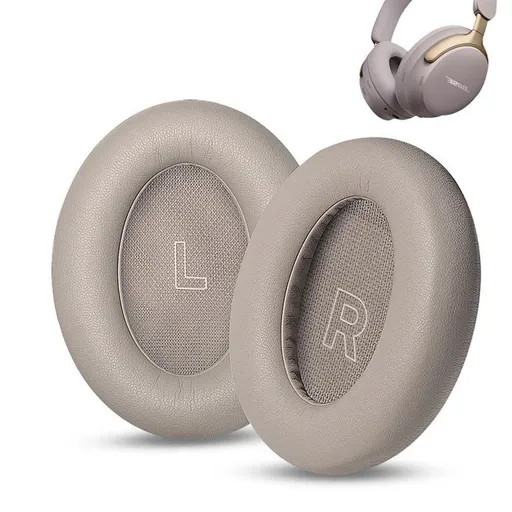 1 Pair Replacement Ear Pads Cushions for Bose QC Ultra Headphones Dune Gray