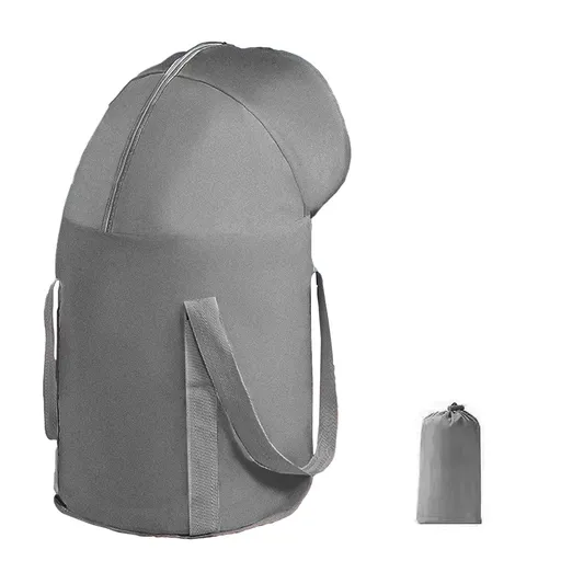 Foldable Foot Bath Basin with Lid for Home Spa, Travel and Camping, Portable Waterproof Soaking Bucket for Foot Care, Grey