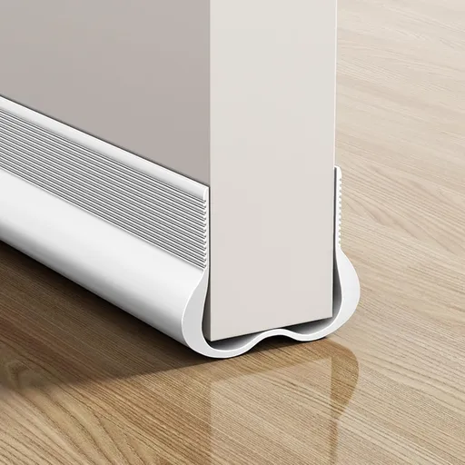 Adjustable Draft Stopper Door Strip Cushion Double Sided Draft Guard Insulation 93cm White