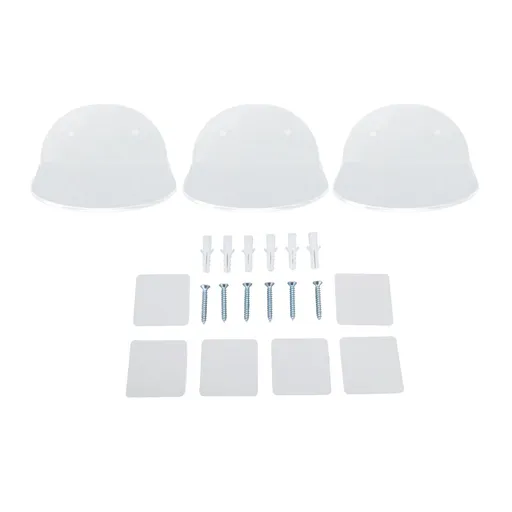 3pcs Wall Speaker Floating Shelves Acrylic Waterproof Wall Mounted Speaker Display Stand for Baby Camera Small Alarm Clock Transparent