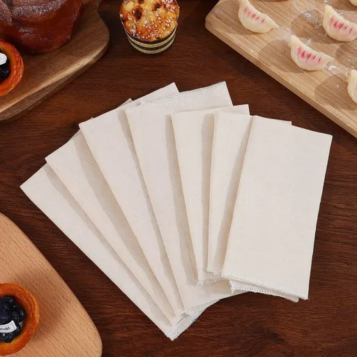 Beige Reusable Fine Filtration for Kitchen Use 8Pcs