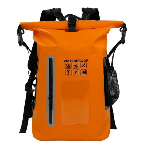 waterproof backpack, dry-wet separation, outdoor sports backpack, fishing backpack, camping backpack, canyoning backpack, swimming backpack, rafting backpack, waterproof gear, Australia outdoor backpack, hiking backpack water resistant - Orange - Siz