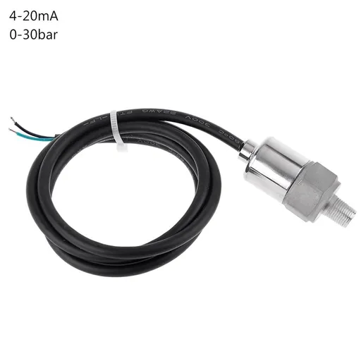 1/8" Pressure Transducer 1/8 Input 8-32V 24V Output 4-20mA Stainless Steel Pressure for Oil Air Water