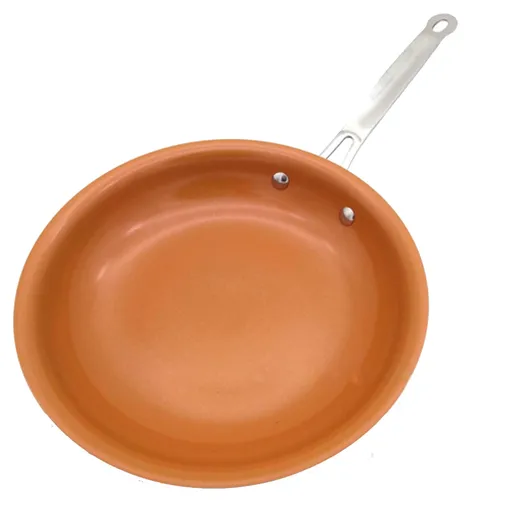30 cm Non Stick Ceramic Frying Pan, Aluminium Skillet with Double Base for Induction, Searing and Everyday Frying