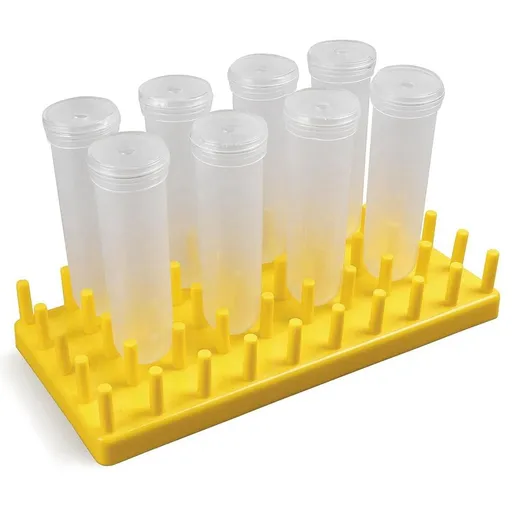 8Pcs 50Ml Floral Tubes with Rack Holder for Leaf, Stem and Flower Cutting