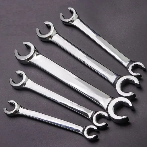 5Pcs Flare Nut Wrench Set Offset End Spanner Metric 6 8 9 10 11 12 13 14 15 17MM