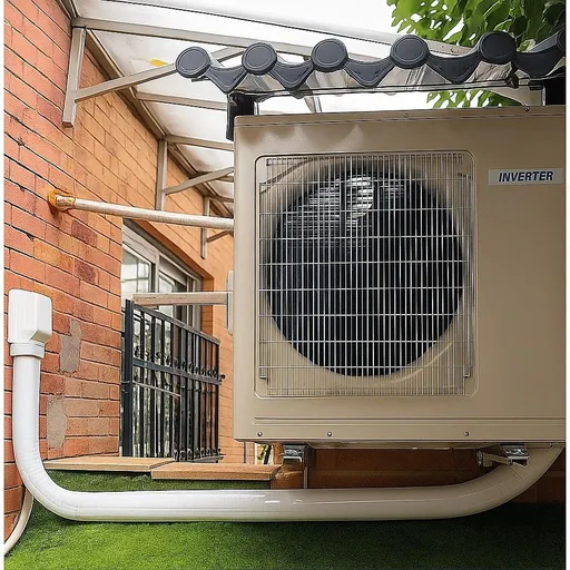 4.8m Mini Split AC Line Set Cover Kit PVC Duct for Central Air Conditioner Installation
