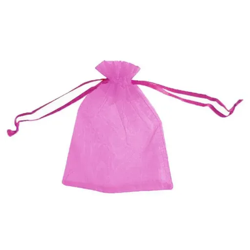50PCS Organza Bag Sheer Bags Jewellery Wedding Candy Packaging Sheer Bags 10*15 cm - Rose Red/50PCS