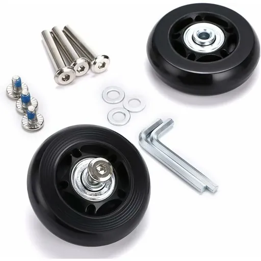 2 Pcs Suitcase Castors Spare Wheels Bearing Repair Compatible with 6018mm Luggage Suitcase