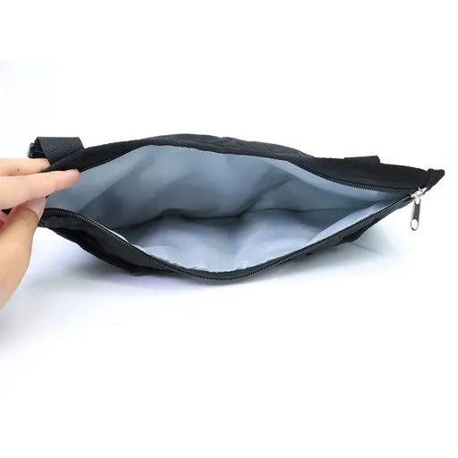 Wheelchair Side Bag, Wheelchair Bags to Hang on Side Wheelchair Bagsr with 4 Pockets Wheelchair Pouch Walker Bag Black
