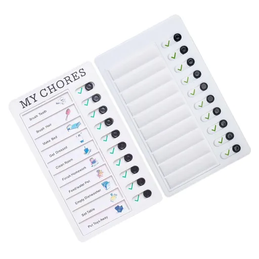 2pcs Behavior Chart Convenient Chore Chart Time Manage Planner Chore Chart for Adults Memo Planning Board Multi-Functional