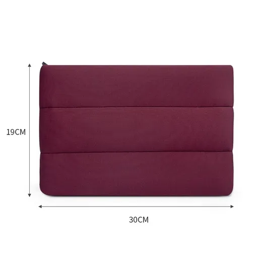 Great Neoprene Cube Makeup Bag Travel Storage Wine red