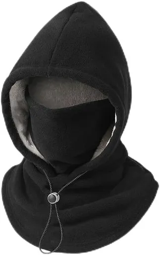 Windproof Winter Mask Hat, 2026 New Winter Balaclava Ski Thermal Fleece Hoodie Mask Neck Cover Warm Sports Cap Men Women