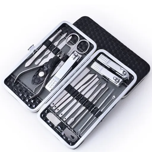 Nail Clippers Set Fingernail and Toenail Clipper Cutters, Manicure Pedicure Kit -18 Pieces Stainless Steel Professional Grooming
