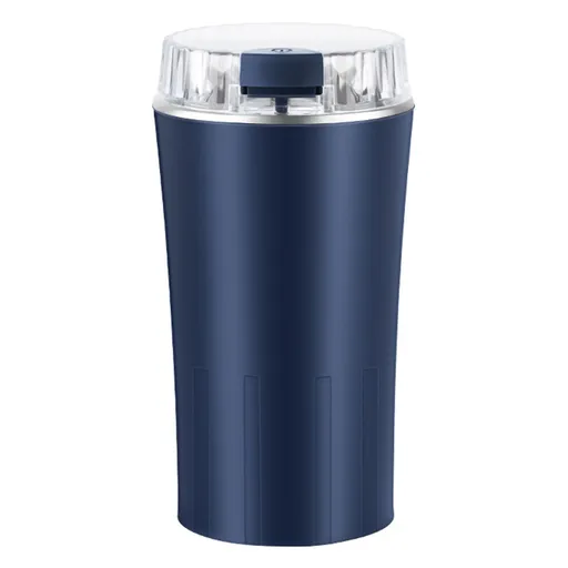 300W Electric Coffee Grinder Coffee Beans Grinder with Stainless Steel Blades Makes Up to 12 Cups Blue US Plug