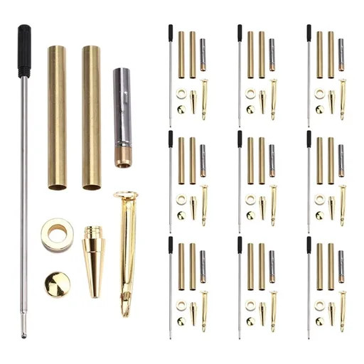 Classroom copper pen flipping kit -10 sets of rotating ballpoint pen production kit with pen core