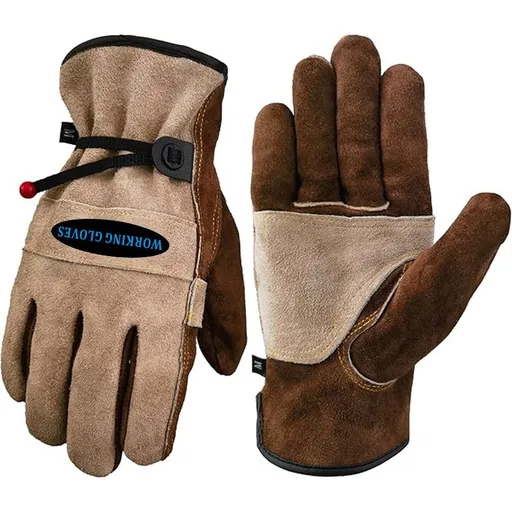Size S Durable Cowhide Work Gloves for Welding Gardening and Outdoor Camping Thorn Proof Heat Resistant Hand Protection for Local Professionals