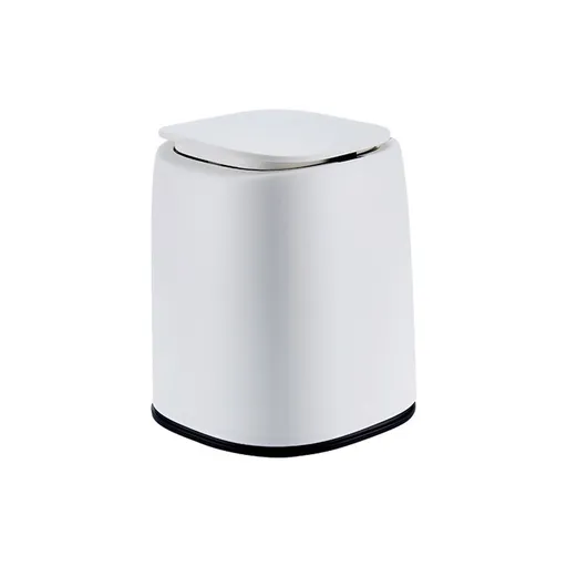 Mini Trash Can for Desk Stainless Steel mini Desk Trash can with Lid,Tiny Trash Can for Desk for Office, Home, Car（no Roll Bags）