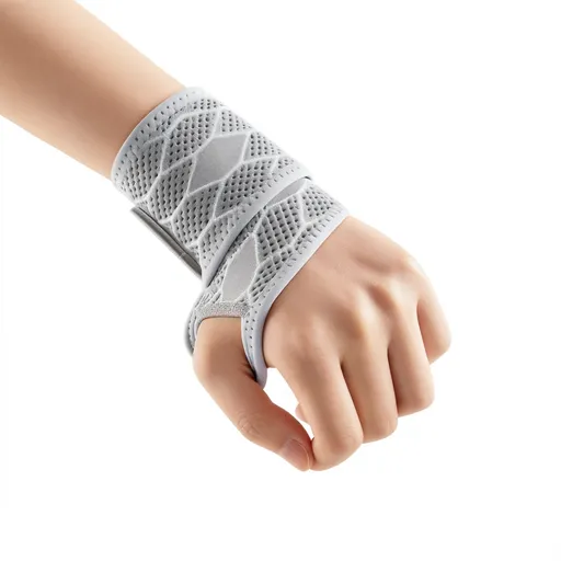 Sports Wristband Compression Sweat Band Classic gray - one pair [breathable and no marks] One Size