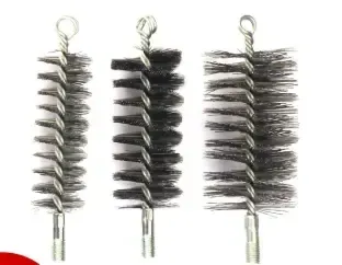 3 Pack Chimney Pipe Cleaning Brushes with Handles, Heavy Duty Steel Wire Brushes for Stove Flues and Boilers, 30, 50 and 80 mm