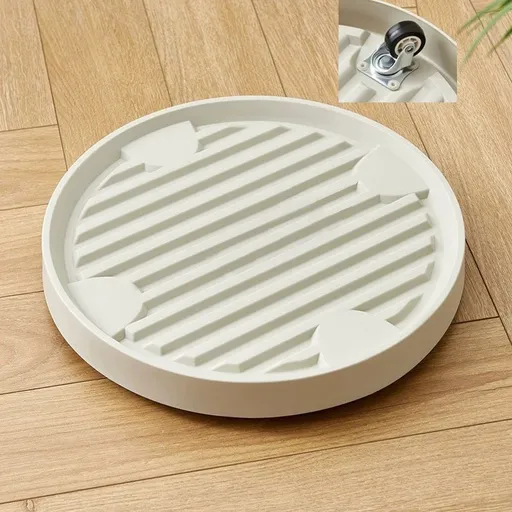 Rolling Plants Stand with Wheels | Heavy Duty Movable Pot Cart with Casters | Plastic Roller Base for Large Pots | Breathable Removable Tray for Indoor Outdoor Plants