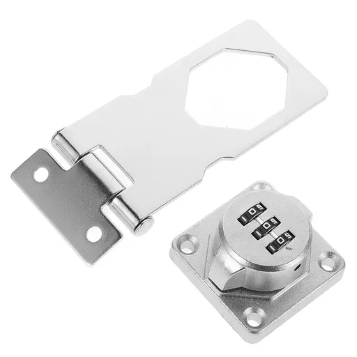 1Set Multi Use Combination Lock for Cabinet Doors Drawers and Mailbox in Plated Silver
