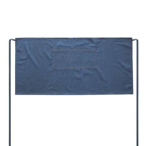 Unisex Cotton denim Waist Apron with Pocket Waitress Apron Half Apron Server Aprons Cooking Bib（dark blue）