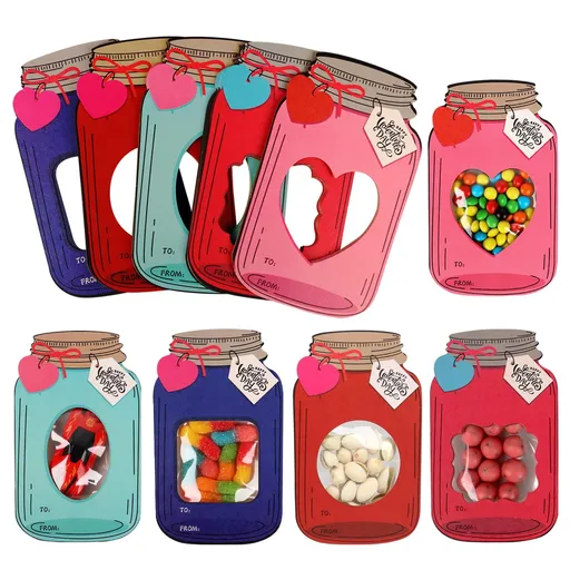 50 Pack Valentines Cards for Kids, Funny Valentine Gifts for Classroom, Kids Valentines Day Cards for School (Candy Not Included)