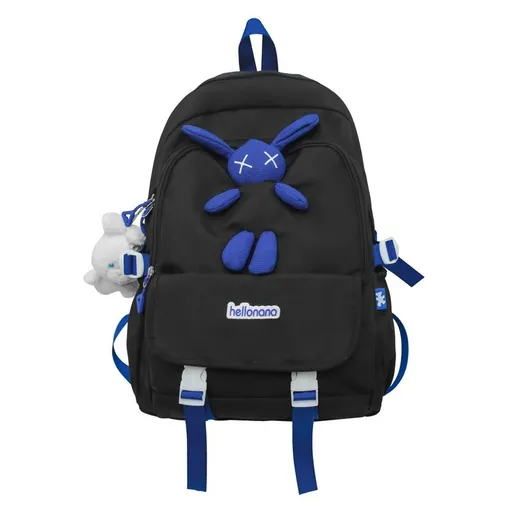 Cute Backpack for Women Men, Cute Backpack Fashion Trendy Harajuku Shoulder Bag Aesthetic Hiking Travel for Daily Use (black)