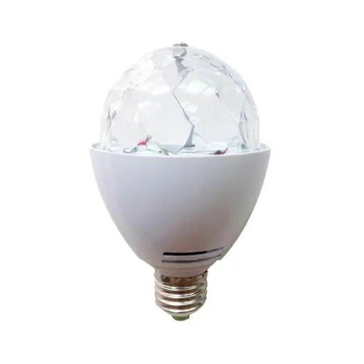 LED Rotating RGB Disco Party Light Bulb Multicolor Lamp