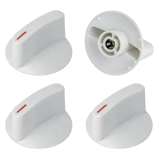 WH1X2721 4-Pack Dryer Knob for Washer & Dryer - ABS Plastic Replacement AP2044893 123C7931 PS271094