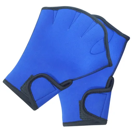 Swimming Training, Diving Equipment, Anti- Semi-fingered Gloves For Women And Boy Swimming Training Blue - S