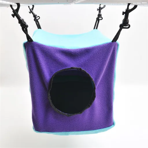 Small Animals Cube Hammock for Ferret, Rat, Chinchilla, Squirrel, Guinea Pig Cage Hanging Warm Hideout Bed
