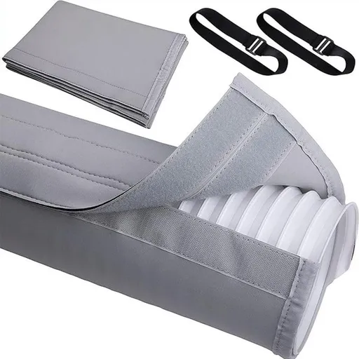 Air Conditioner Hose Cover Insulation Sleeve for AC Exhaust Pipe Light Gray