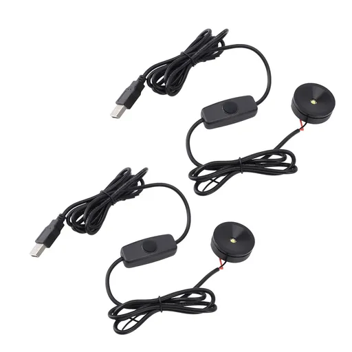 2PCS LED Spot Lights Professional 5V USB Dimmable Small Spot Lights for Display Case Jewelry Case Entryway Cabinet Nature Light