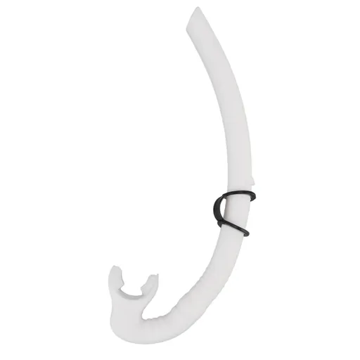 Diving Breathing Tube Foldable Soft Mouthpiece Silicone Freediving Snorkel for Spearfishing Swimming Snorkeling White