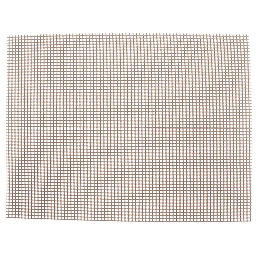 Food Grade NonStick Grid Sheet Multifunctional Barbecue Grid Mat for Barbecue Outdoor(Brown 30x40cm )
