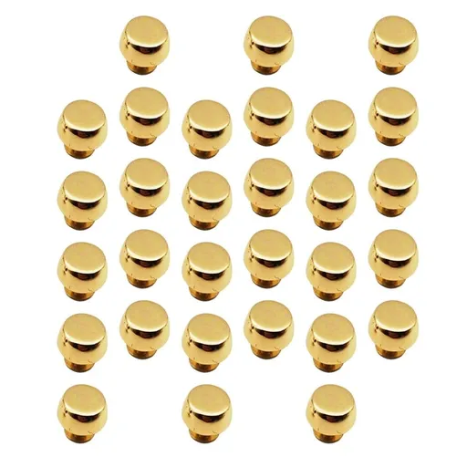 30Pcs Zine Alloy Rivets for Bag Decoration Handbag DIY Materials Golden Color Craft Studs