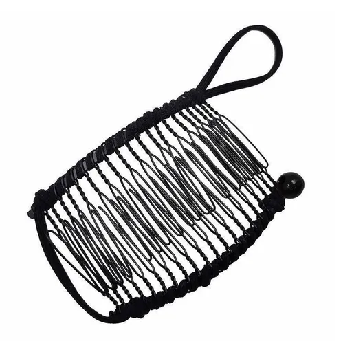 Vintage Banana Hair Clip Christmas Hair Claw Accessory Stretchable Banana Comb - 20 Teeth