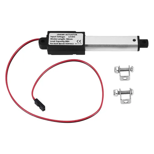 Micro-Linear Actuator, 2 Inch Stroke, 90N/20.3Lb, Speed 9.5mm/S Electric Waterproof Actuator Motor Linear 12V