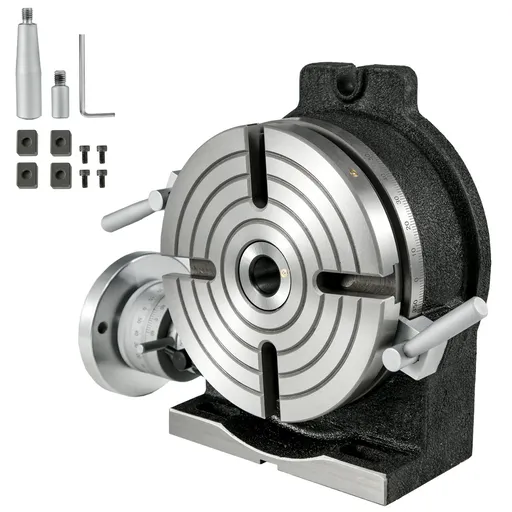 Rotary Table 8Inch Horizontal Vertical HV8 Precision 3MT Milling Drilling Machine Vernier Reading Milling Drilling Boring