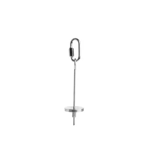 Pet Stainless Steel Bird Parrot Cage Skewer Food Meat Stick Spear Fruit Holder - 12CM