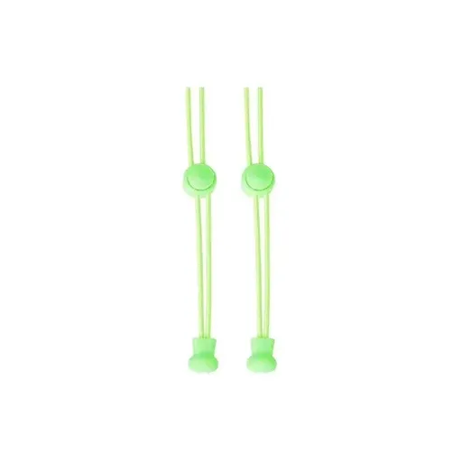 No Tie Elastic Shoelaces with Toggle Locks for Sneakers Running Walking Shoes - Lime Green