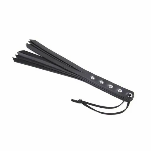 House Of Dasein Black Pu Leather Paddle Flogger Ass Spanking Whip Bdsm Sex Toys - Black