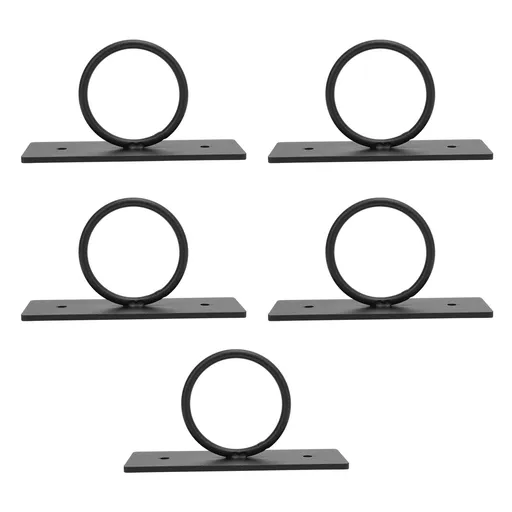 5pcs Decorative Rope Supports Holder for Hemp Ropes Wall Mount Hanger Ceiling Hook for Hanging Plant 304 Stainless Steel Black