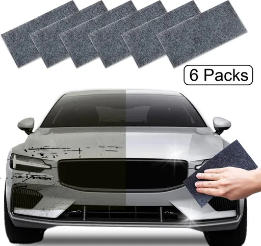 6 Pieces - Car Paint Scratch Remover Scratch Repair Cloth - Nano Scratch Cloth Clean Tool Repair Polishing Cloth - For Cars