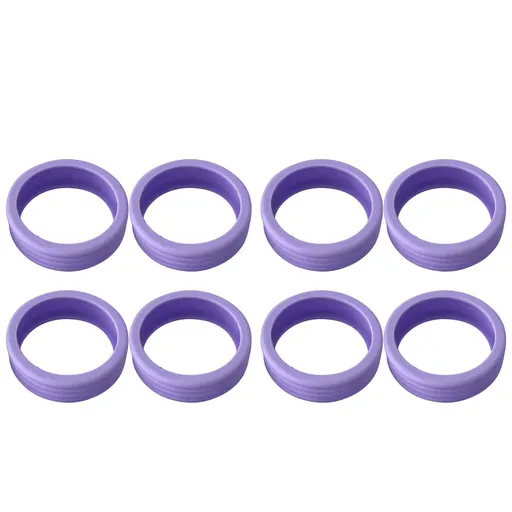 8PCS Luggage Suitcase Wheels Covers Noise Canceling Shock Absorbing Trolley Case Silicone Caster Protection Cover Purple